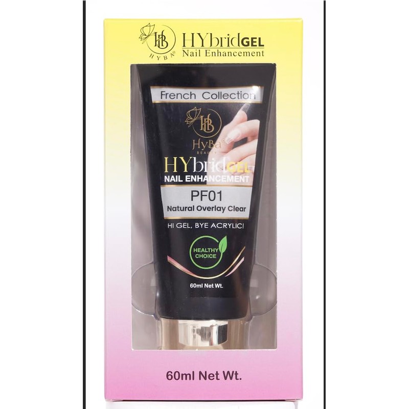 HyGEL CLEAR 60ml Hybrid Gel Nail Polish - PF01 Natural