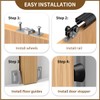 SongYung Pocket Door Hardware and Track Set, 60Inch Sliding Door
