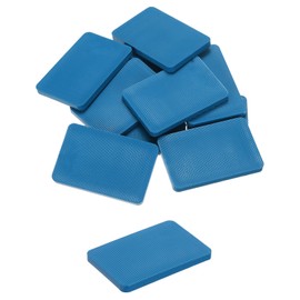 QUARKZMAN Pack of 20 Plastic Underlay Plates 60 x 40 x 5 mm Spacers Tile Wedges Spacer Plates Wedges Spacer Blocks Spacers Blue