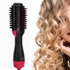 MultiFunctional Hair Dryer Blowing Comb Adjustable Hair Straightening Curler Styling