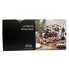 Evergreen Wine Rack, 11 Bottle Capacity, Black