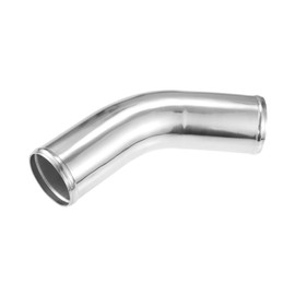 HEROFFIX 76mm 3" OD 4" 100mm Leg Length Universal Car Aluminum Alloy Tube Intercooler Pipe 45 Degree Bend Elbow Air Intake Joiners Tubing - Pack of 1 Replace Parts