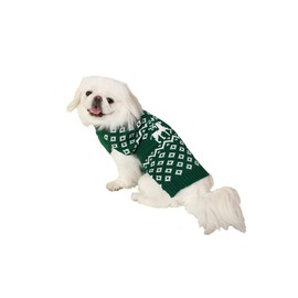 Green Dog Christmas Jumper, LuzPet Dog Jumpers, Dog Xmas Jumper, Dog Jumper Christmas, Christmas Dog Jumper, Dog Christmas Outfit, Dog Sweater, for Large Breed Dog, Whippet, Large Dog (XL Size)