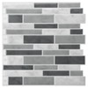 LONGKING Peel & Stick Backsplash Tile for Kitchen, Gray Stick