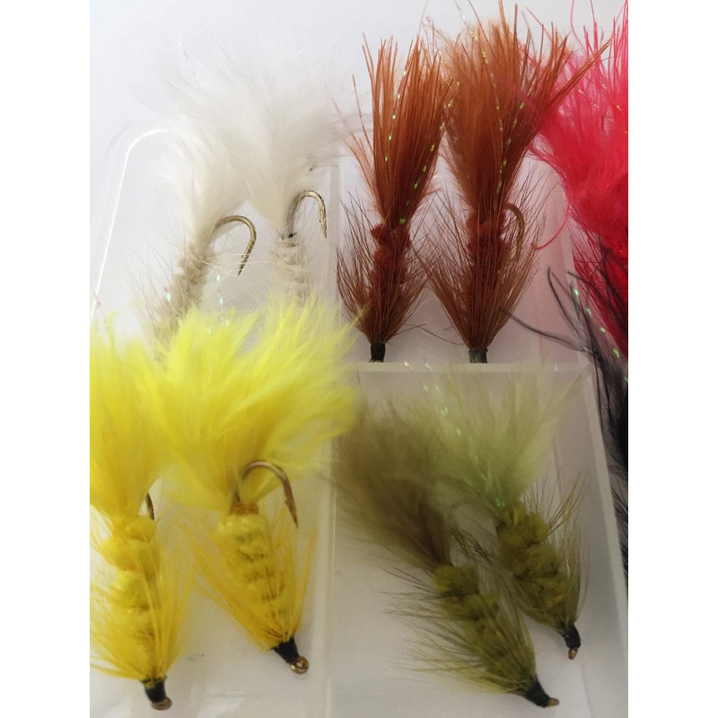 BestCity Fly Fishing WOOLLY BUGGER Set of 16 wooly buggers