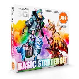 AK Interactive 3 Gen Jose Davinci Basic Starter Set, 17 ml (Pack of 18)
