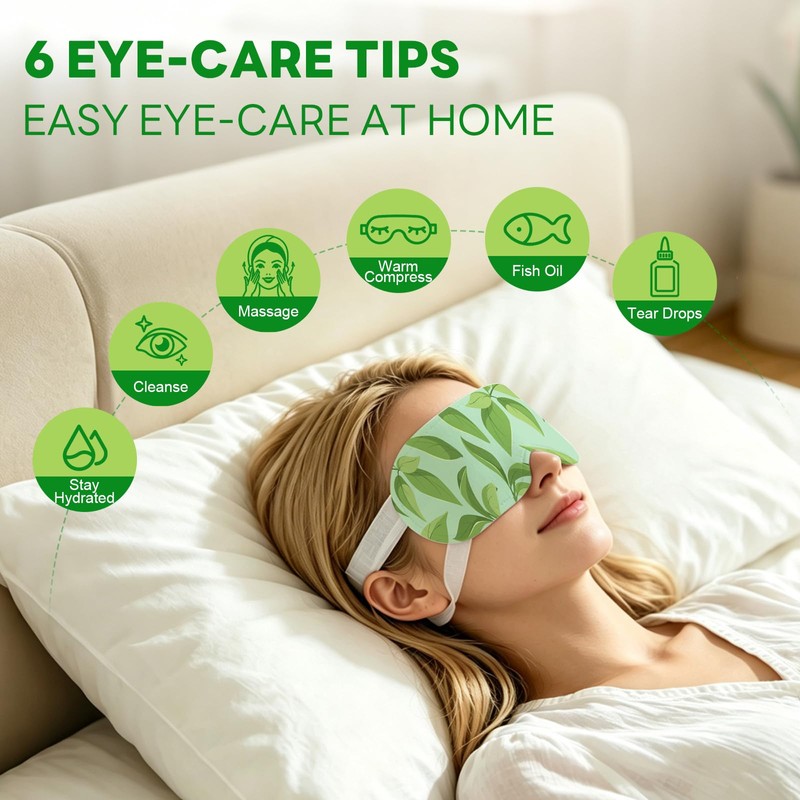 24 Pack Steam Eye Masks Disposable, Self Heating Eye Mask