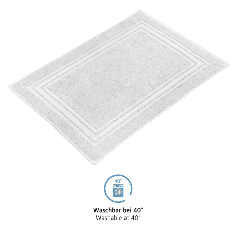 Komforttec 2-Piece Bath Mat Set, Terry Cloth Shower Mat, Washable