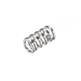 sourcing map Compression Spring 304 Stainless Steel Compression Springs Spiral Spring Steel Spring 6 mm Outer Diameter 1 mm Wire Diameter 5 mm Compressed Length 10 mm Length 37.2N Load Capacity Silver