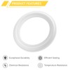 RIXIGOOD 20PCS 1.5 Inch Tri Clamp PTFE Gaskets for 1.5"