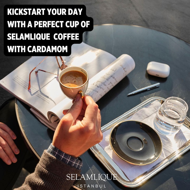 Selamlique Istanbul Turkish Coffee (4.40oz) Ultra Fine Ground (Cardamom)