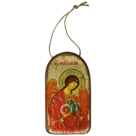 Saint Michael Wooden Greek Christian Orthodox Wood Icon Ornament - 87027 - Museum Icons by G.DeBrekht