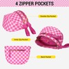 Checkered Crossbody Bag Bum Bags for Women Nylon Checkered Purse