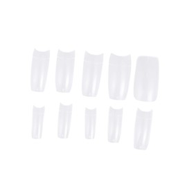 Baluue 500 Pack French Length Fake Nails False Nail Tips Natural Look Material Easy to File Paint Stylish Comfortable
