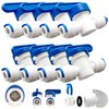 CESFONJER 1/4" OD Quick Connect/Shutoff Valve/Isolation Valve,1/4" Refrigerator Freezer/Reverse Osmosis