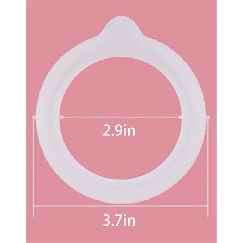 12 Pieces Rubber Seals Rings for Glass Jars, Airtight Silicone