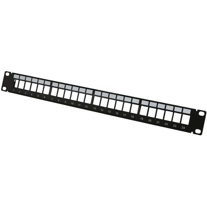 RED4POWER Patch Panel KPP-19-24, 19 Inch, 24-Port