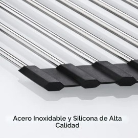 Escurreplatos Triangular Enrollable Plegable Para Fregadero