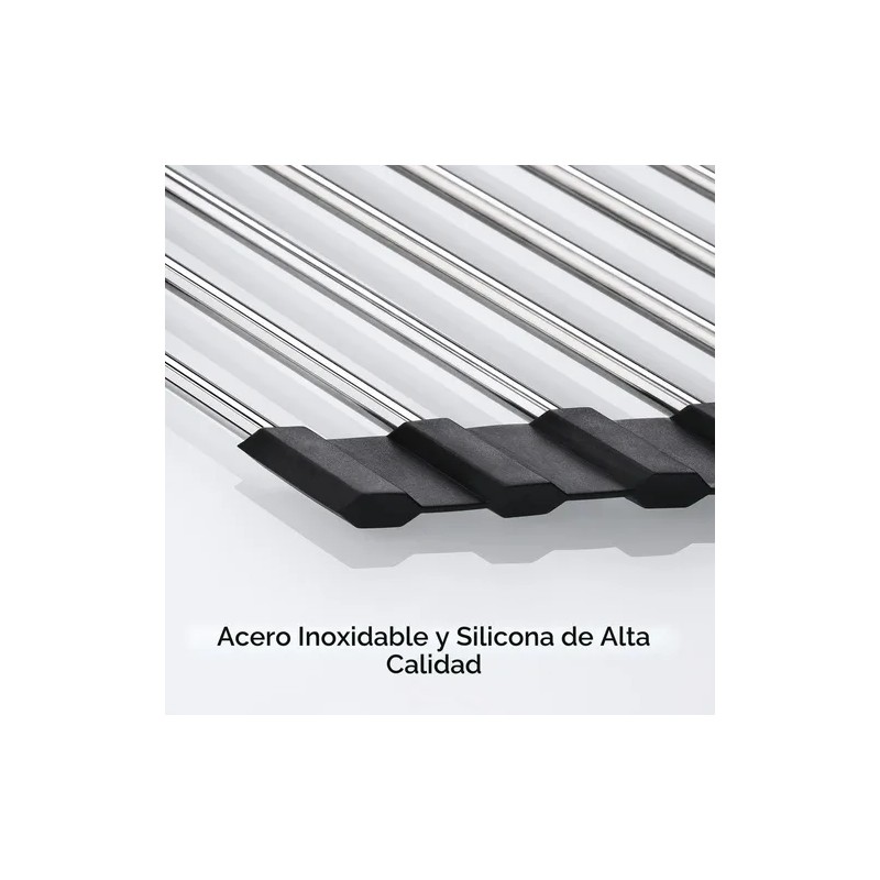 Escurreplatos Triangular Enrollable Plegable Para Fregadero