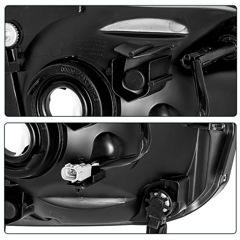 TUSDAR Headlight Assembly Replacement for 2005 2006 Toyota Tundra Double/Crew