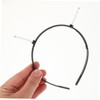 WHAMVOX 10pcs Semi Finished Toothed Headbands for DIY Projects for