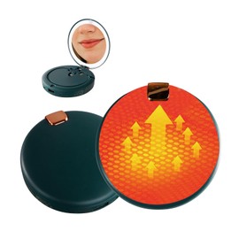 Rechargeable Hand Warmers 2 Pack with LED Lighted Makeup Mirror, 3-in-1 Charging Cable and Reusable Hand Warmers for Women, Men, Outdoor and Valentine's Day Best Gifts（Greens）