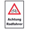 HB-Druck Achtung Radfahrer Bicycles Sign A4 (210 x 297 mm)