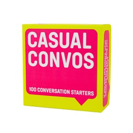 Gift Republic Casual Convos - 100 conversation Starters - Thought Provoking Question Cards for Family and Friends