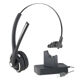 Callstel PC Headset: Profi-Mono-Headset mit Bluetooth, Geräuschunterdrückung, 15-Std.-Akku (Headset schnurlos, Headset Telefon, Freisprecheinrichtung)