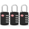 Diyife TSA Luggage Locks, 3 Pieces 4-Digit Combination Locks, Code