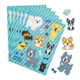 Fun Express PUPPY DOG STICKER SHEETS - Stationery - VBS Vacation Bible School Supplies/Decor - 24 Pieces