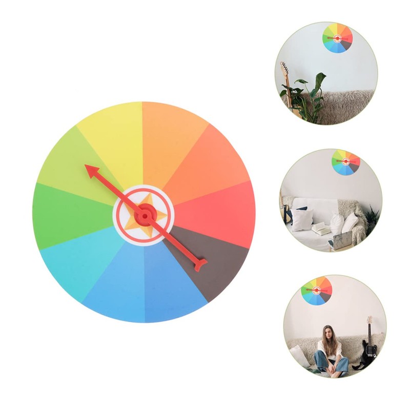 Kisangel Fortune Rotating Prize Wheel Wall Mounted Game Props for