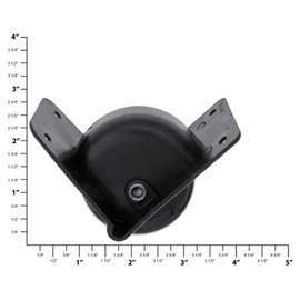 Ohio Travel Bag Ball Bearing Inline Skate Wheel w/Housing, 2-3/4 Inch, Black, Plastic, L-2844