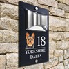 Custom Signs Solar Illuminated Modern Anthracite House Number Sign 24cm