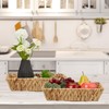 Relaxdays Fruit Bowls, Set of 2, Decorative Baskets for Fruit,