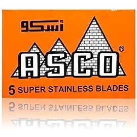 100 ASCO Super Stainless Double Edge Safety Razor Blades by LORD RAZORS