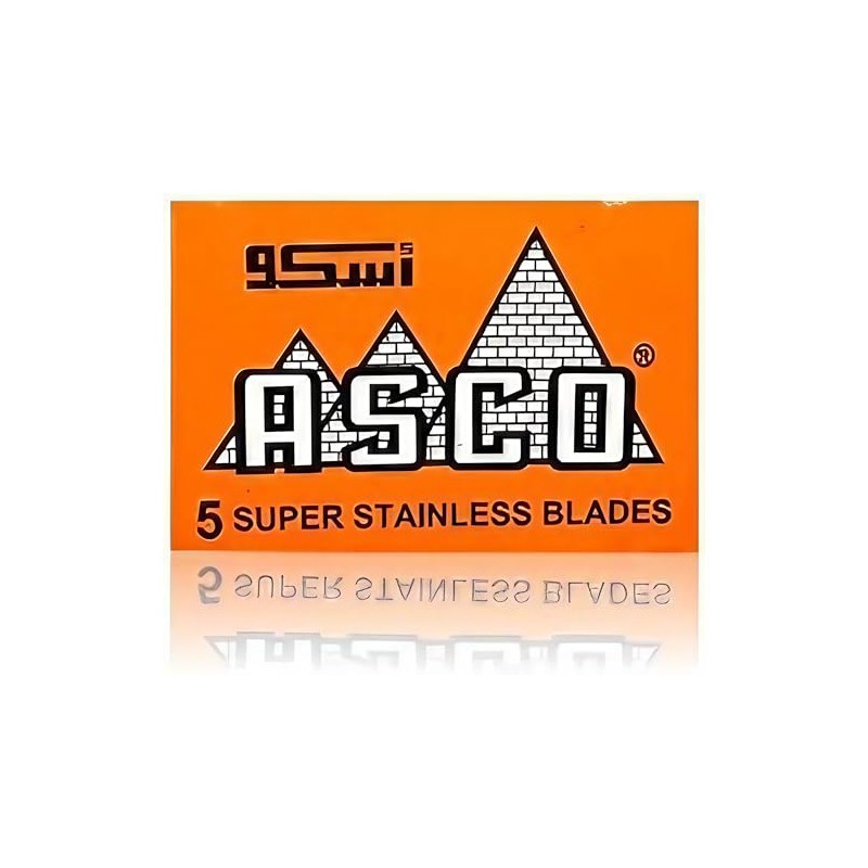 100 ASCO Super Stainless Double Edge Safety Razor Blades by