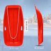 Sufcnire 3 Piece Plastic Sled Board, Winter Snow Sled with