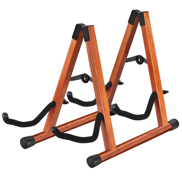 MOREYES Double Guitar Stand, Acoustic Guitar Stand for Multiple Guitars,