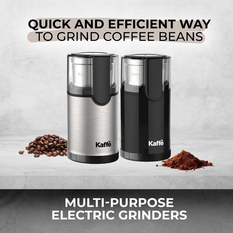 Kaffe Electric Coffee Blade Grinder w/Removable Cup - 4.5oz -