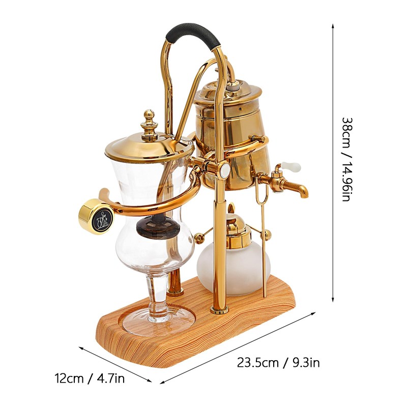 CUBELLIN Siphon Syphon Coffee Maker 15OZ Syphon Coffee Brewer Countertop