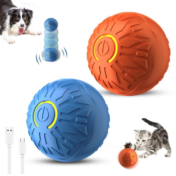 2025 New Interactive Dog Ball, Automatic Vibrating Dog Balls, Suitable