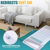 2 Pack Magnetic Air Vent Extender for Under Furniture with