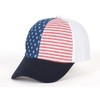 USA Flag Patriotic Front Panel Adjustable Snapback