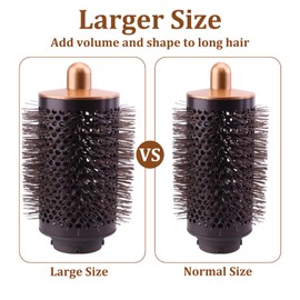 Large Round Volumizing Brush for Dyson Airwrap Attachments,Brush for Dyson Airwrap Accessories, Fluff up and Volumize for Styling Set