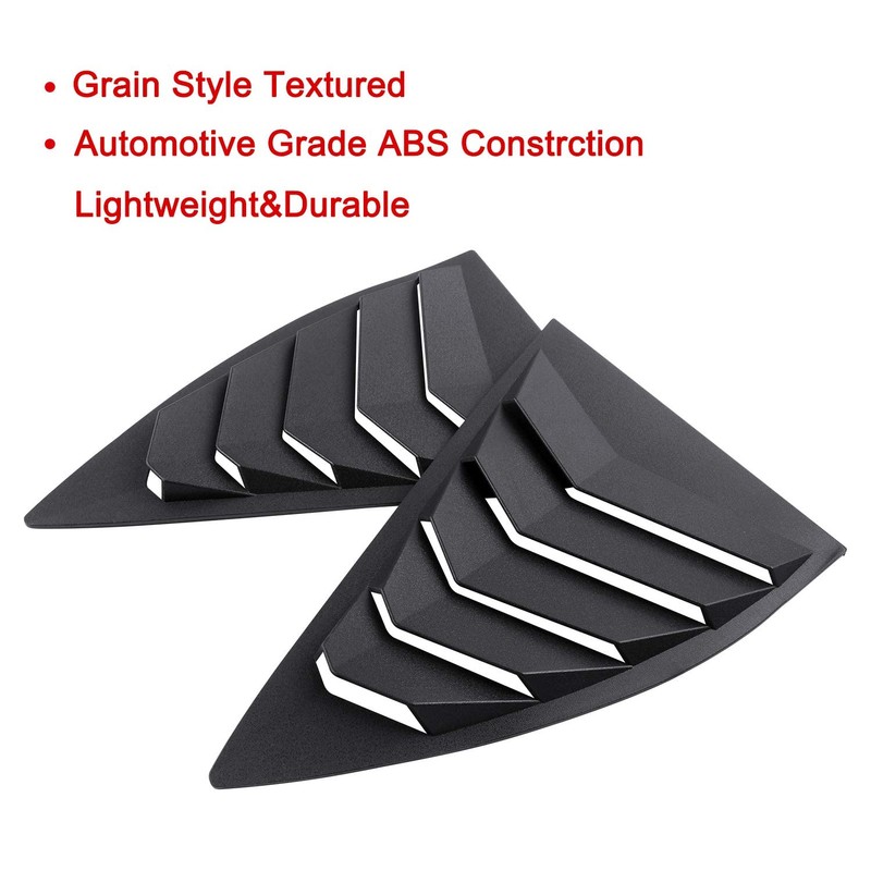 Rear Side Window Louvers for 2010-2015 Chevy Camaro LS LT