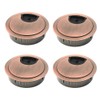Bestgle 4 Pack Desk Grommet Kit Zinc Alloy Computer Desktop