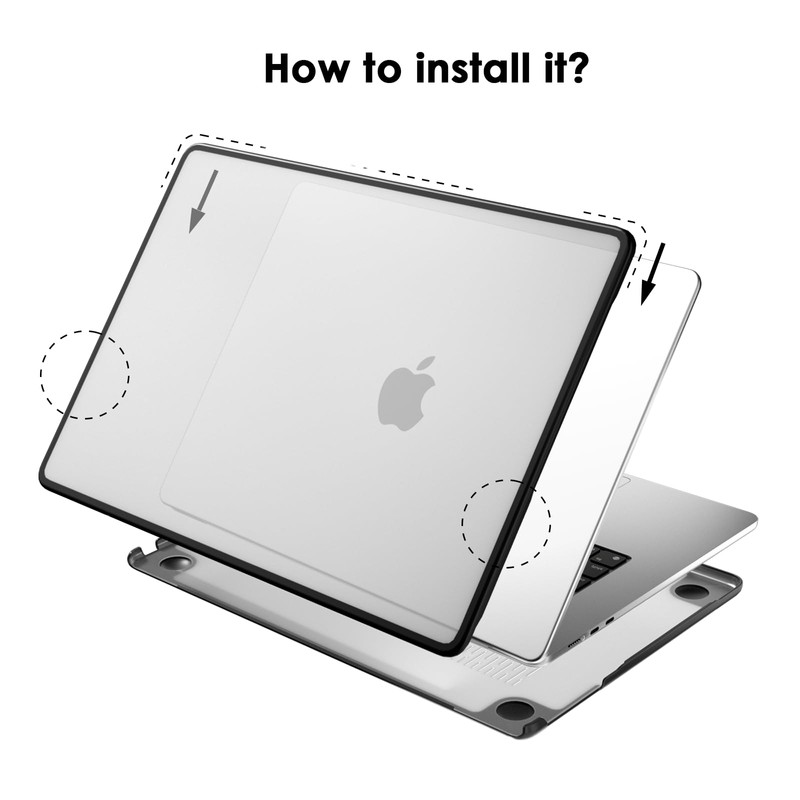 eleger Shatterproof Case Compatible with MacBook Air 15 Inch M5