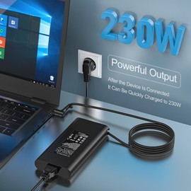 Charger for HP 230W power supply for HP Omen 15 16 15-en1013dx 15-ek1013dx 16-b1797nr 16-b1085nr 16-b0005dx 16-b0013dx 16-c0002dx 16-c0002dx 16-c0002dx 16-c0002dx 12dx ZBook Fury 16 G9 TPN-Q265