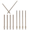 sourcing map 5 Set Wooden Clock Hands Only,Walnut Wood Clock